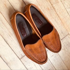 Hush Puppies Loafer Flats Woven Leather